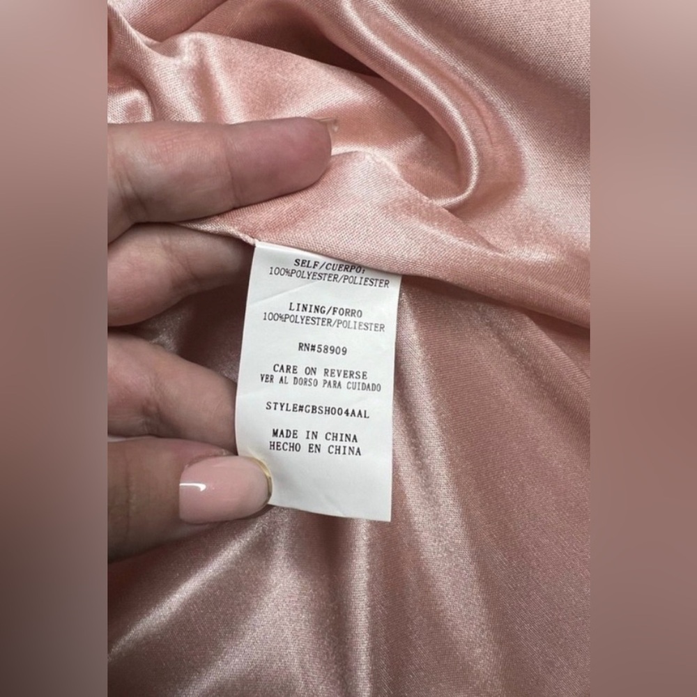 GB Social Rose Gold Sequin Mini Dress Junior Size 1 Homecoming Prom Cocktail - Picture 9 of 10